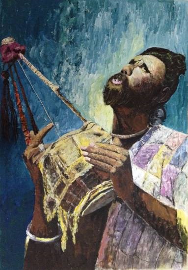 Ektara, painting by Jyoti Sharma