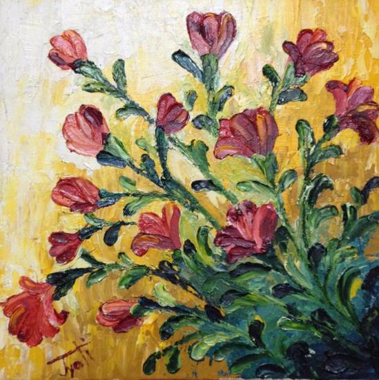 Flower - 2, painting by Jyoti Sharma