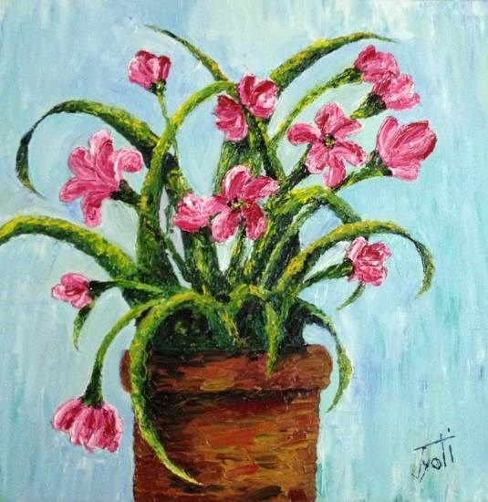 Flower - 1, painting by Jyoti Sharma