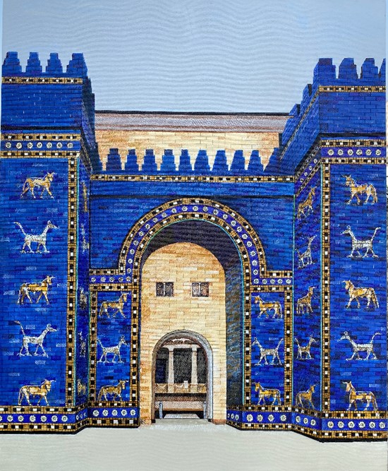 Isthar Gate, painting by Sandhya Ketkar
