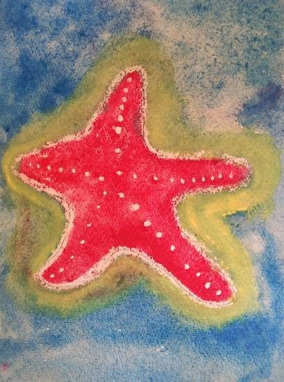 Starfish, painting by Ameya Sunand