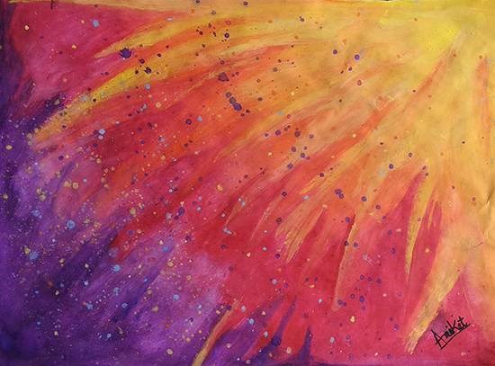 Abstract painting, painting by Aniket Vibhute