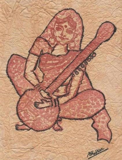 Indian Music Culture, painting by Shefali Gopinath Madkar