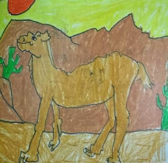 Camel, painting by Neel Kirtane