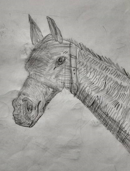 Horse, painting by Neel Kirtane