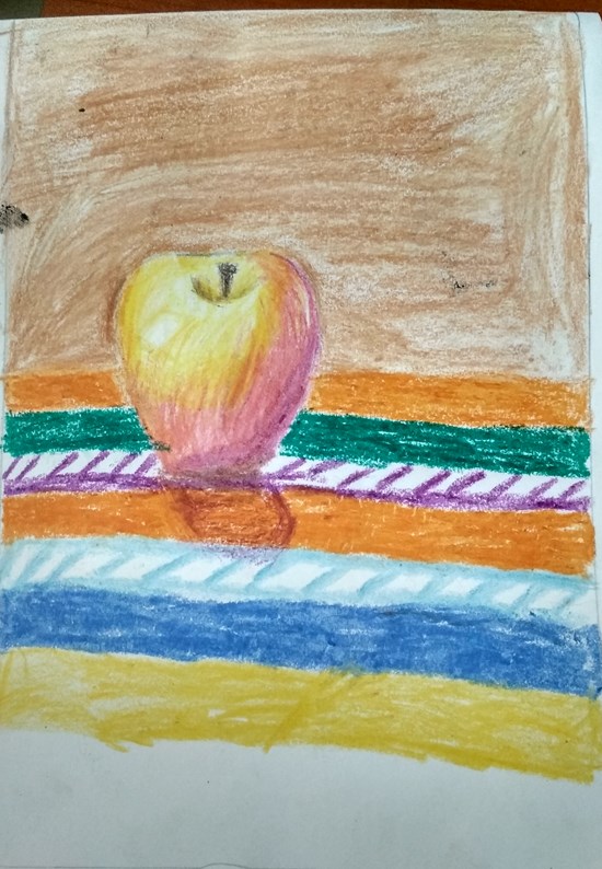 Apple, painting by Neel Kirtane