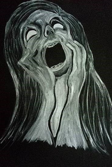 I am scared of everything, painting by Sonali Pawar