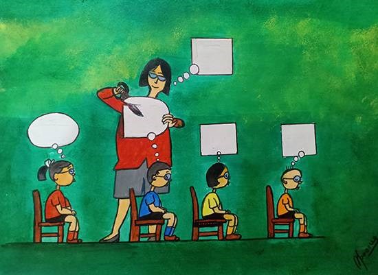 Every student is UNIQUE, painting by APOORVA DWIVEDI