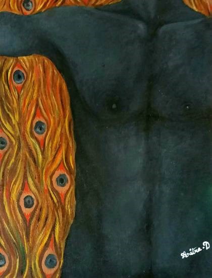 Unwanted Stare, painting by Aritra Dey