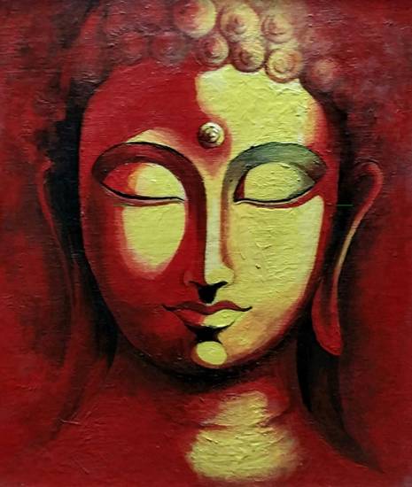 Painting  by Aritra Dey - The buddha