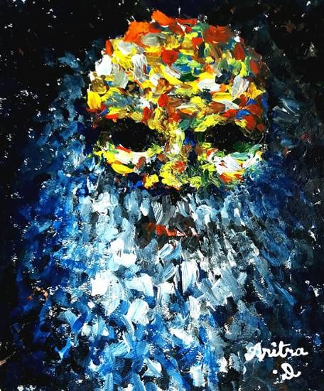 Sickness, painting by Aritra Dey