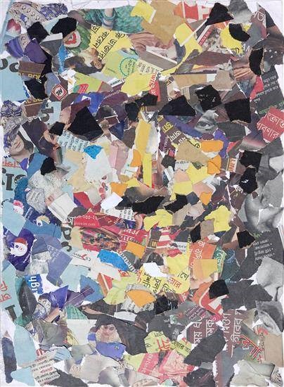 Chaotic Gaze, painting by Aritra Dey