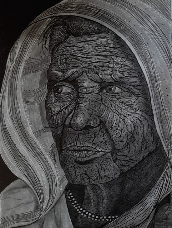 beauty never fades, painting by Vishal Kumar Punia