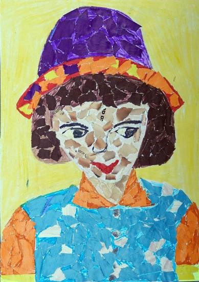 A girl, painting by Bhavana Jamasa Baraf