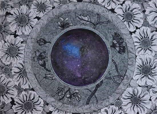 The Universe, painting by Anushka Rautela