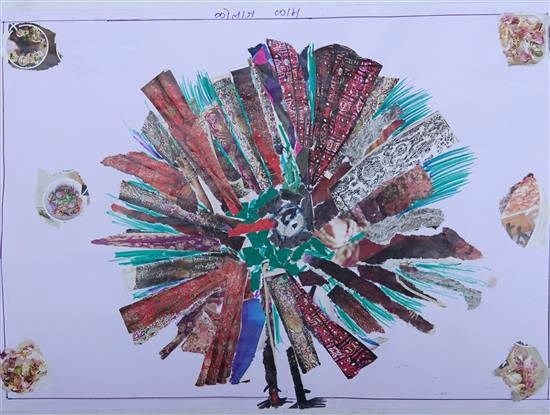 Peacock, painting by Anita Manu Vartha