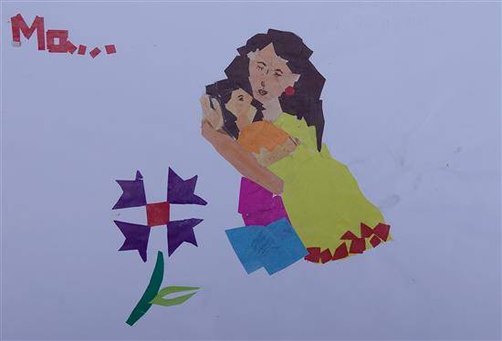 Painting  by Jali Mahesh Dumda - Mother's love