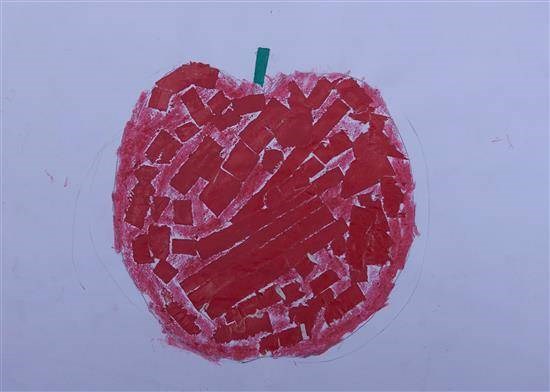 Apple, painting by Sahil Rama Bendar