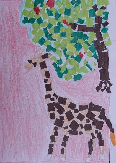 Painting  by Ankita Lakhman Bhawar - Giraffe