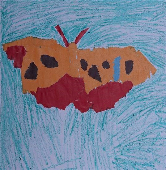 Butterfly, painting by Arshila Ramu Kakade