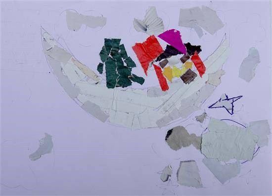 The Moon, painting by Kunal Vinesh Medha