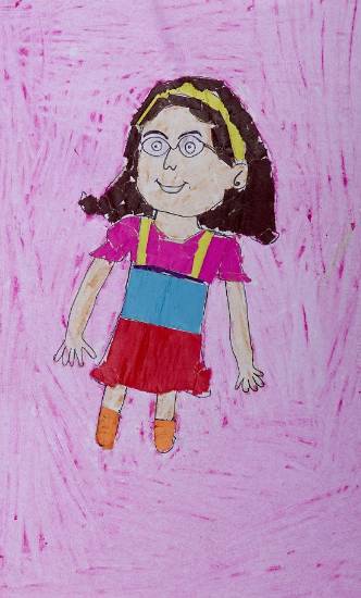 Painting  by Pooja Joseph Umbarsada - A Little girl