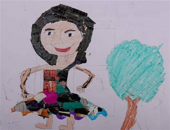 Small Girl, painting by Pratiksha Prakash Ghatal