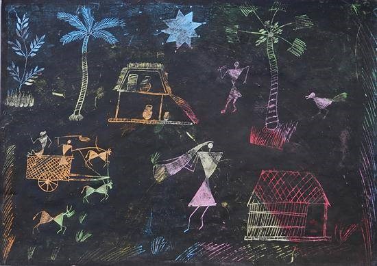 Warli Painting, painting by Pradip Pandu Palkar