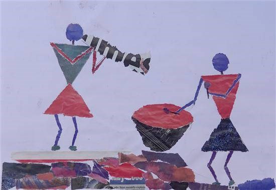 Warli art - Music, painting by Vijay Gangadhar Salkar