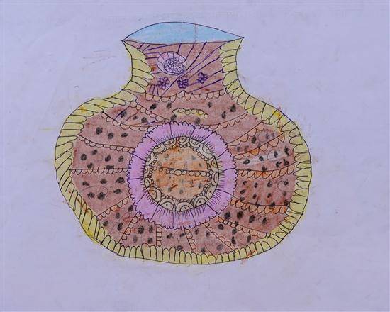 Painting  by Sharada Raimal Vangad - Pot