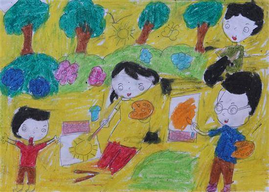 Painting  by Sanika Shantaram Padavi - Drawing activity by Children