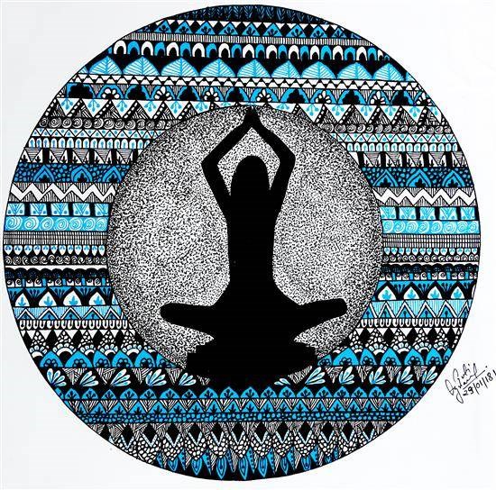 Yoga Mandala, painting by Jyoti Agrawal