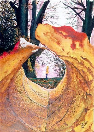 The Solitude, painting by Deeksha Chauhan