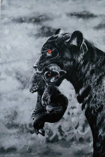 The Guardian, painting by Deeksha Chauhan