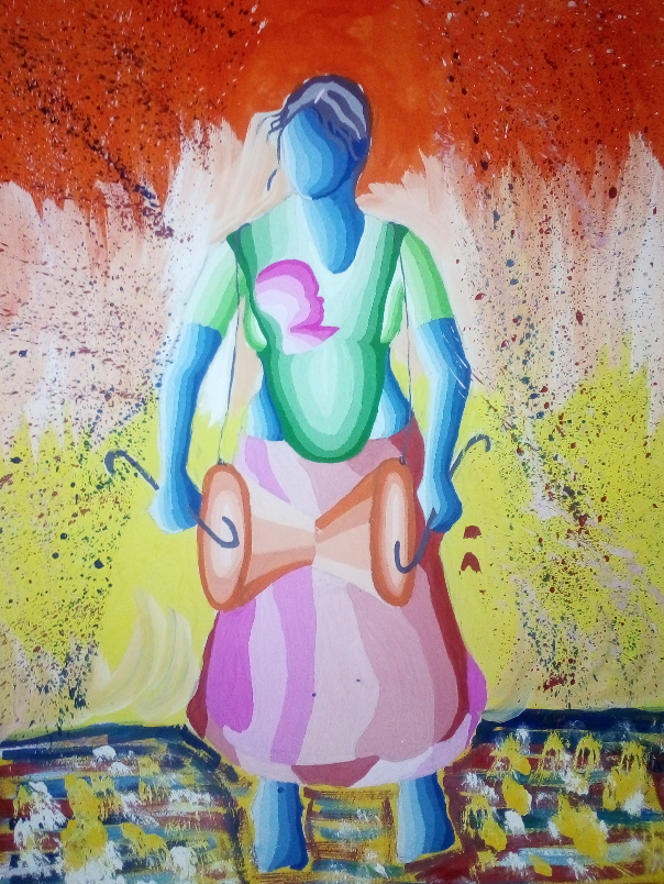 Painting  by Akash Waghmare - Mother