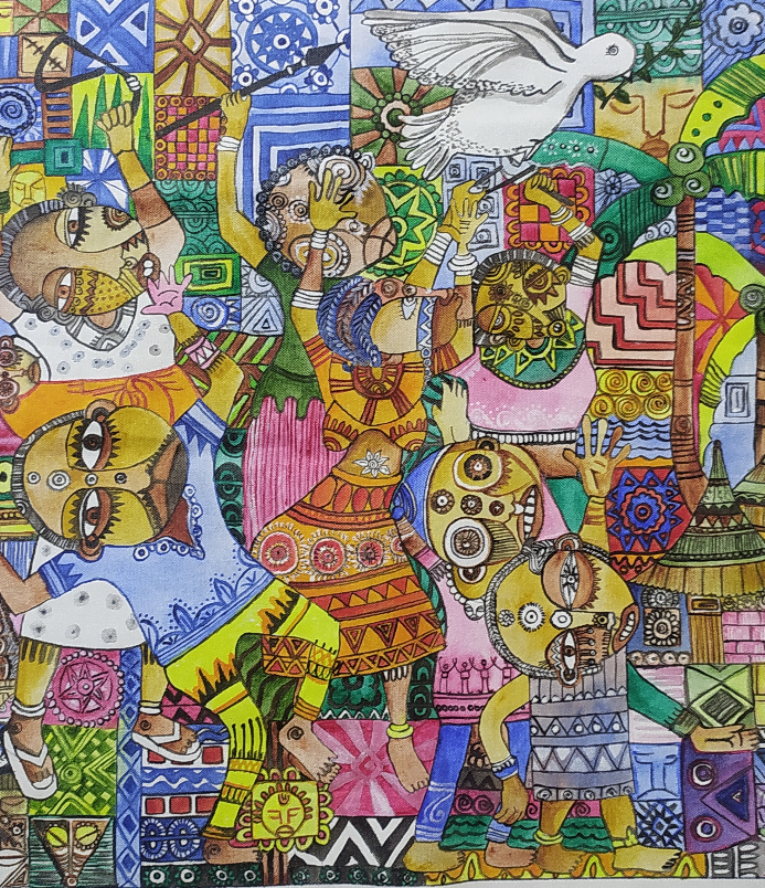 The Pursuit of Peace, Painting by  Artist Anupama Jayal