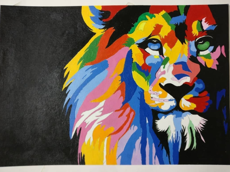 Painting  by Riddhi Gadodia - Lion