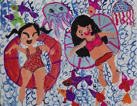 Vacation, painting by Shailee Sanghavi