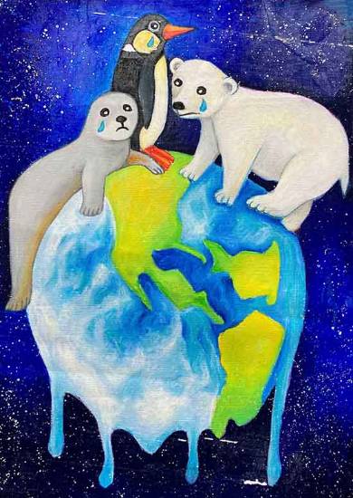 Painting  by Viara Pencheva - Earth