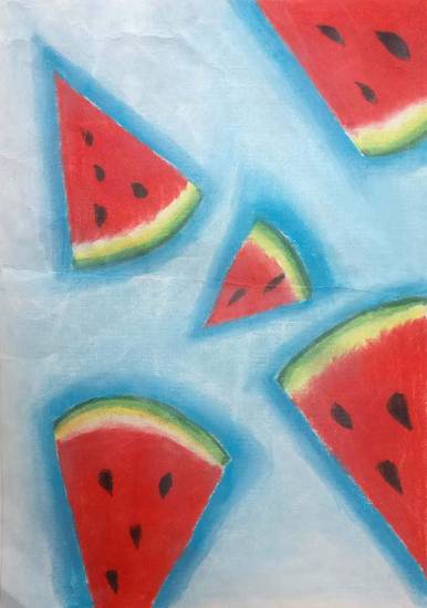 Painting  by Kaavya Maheshwari - Watermelon