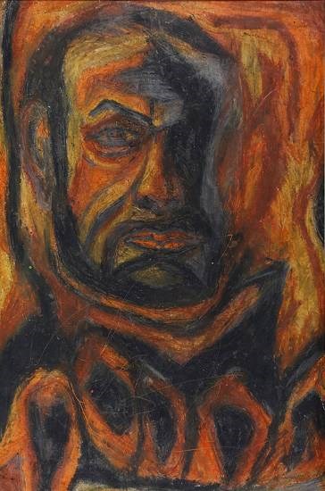 Satish Gujral, painting by Albin Juno