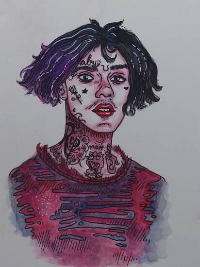 Lil Peep, painting by Urmi Shukla