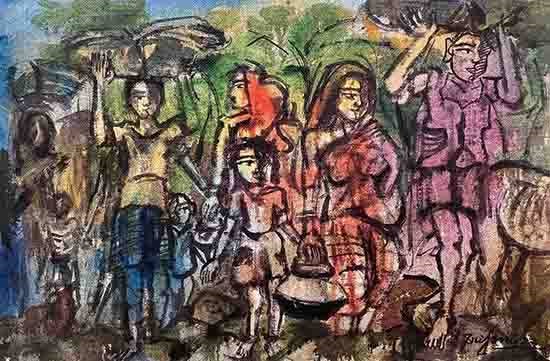 Partition, painting by Srijoni Biswas