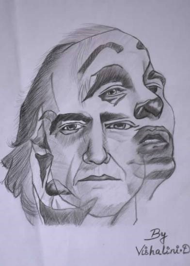 Real is rare, painting by Vishalini D