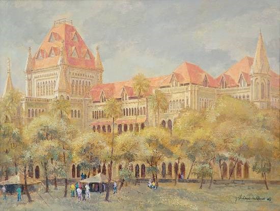 Mumbai - 1, painting by Yashwant Shirwadkar