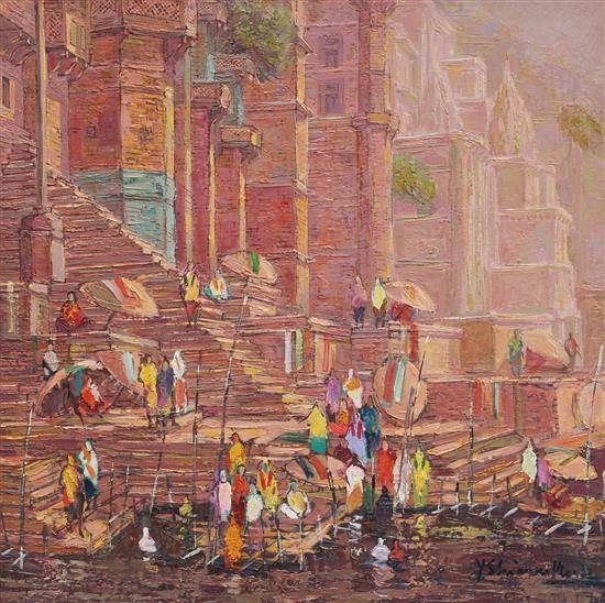 painting by Yashwant Shirwadkar - Banaras - 176