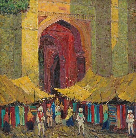 Rajasthan - 25, painting by Yashwant Shirwadkar