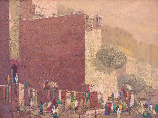 Banaras - 28, painting by Yashwant Shirwadkar