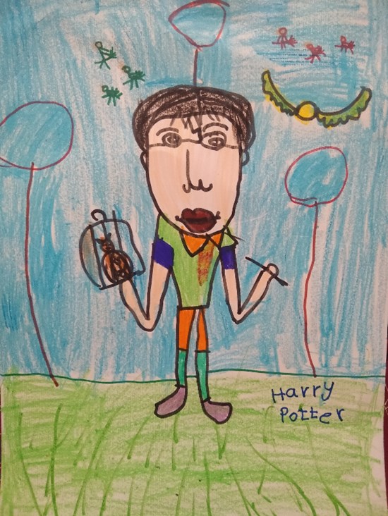 Harry potter, painting by Ananya 