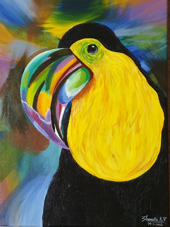 Toucan, painting by Sharadhi K V